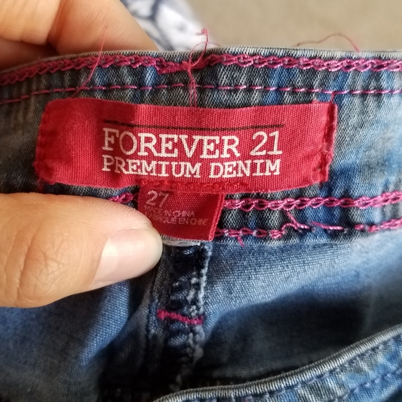 Forever 21 Cheetah Print Skinny Jeans - Picture 4 of 6